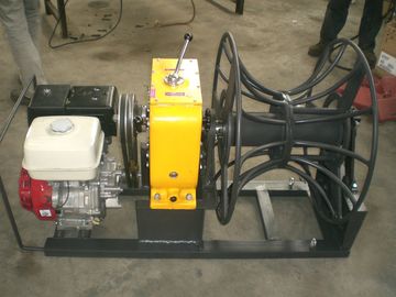 Honda gasoline engine winch with cable reel drum rewinding line replacing cable