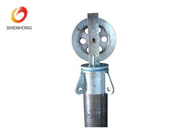 Tubular Gin Pole Tower Erection Tools For Hoisting And Erecting The Pole And Tower